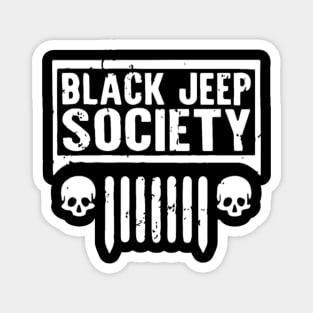 black jeep society jeep Magnet