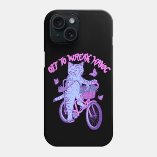 Cat - Off To Wreak Havoc Phone Case