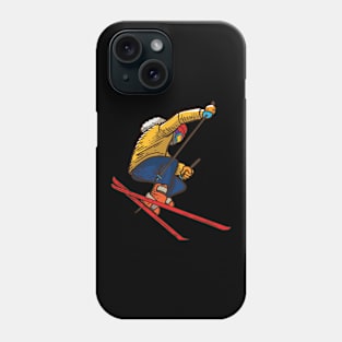 Vintage Skiing Apparel - Skiing Skier Ski Phone Case