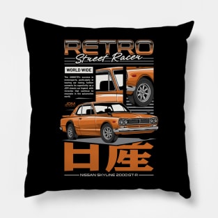 Skyline 2000 GTR Retro Car Pillow