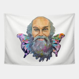 Ram Dass with Butterfly Wings Tapestry