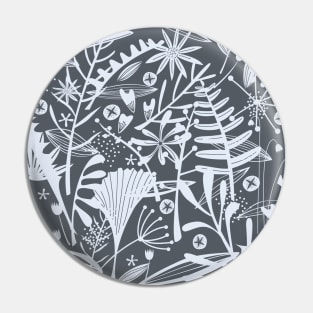 Abundance Foliage Silver Pin