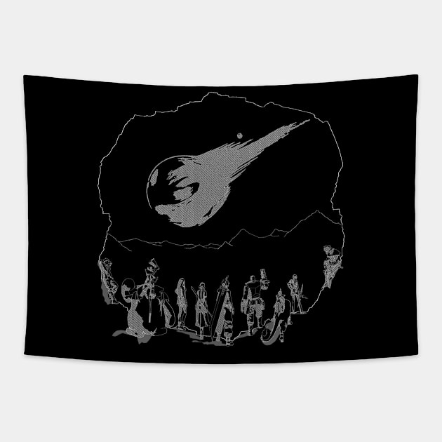 Final Fantasy 7 Rebirth Meteor Dark Tapestry by Lotus Ink Mage