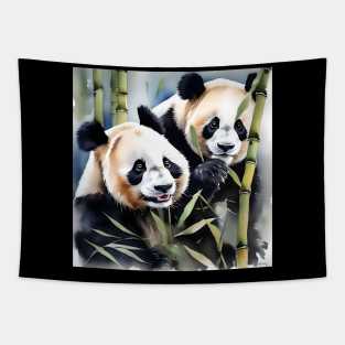 Panda Bear Study Tapestry