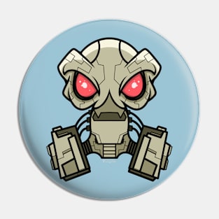 Synth Skull Pin