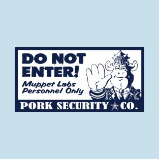Pork Security (Blue/White) T-Shirt