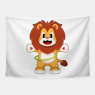 Lion Fitness Gymnastics Sports Tapestry