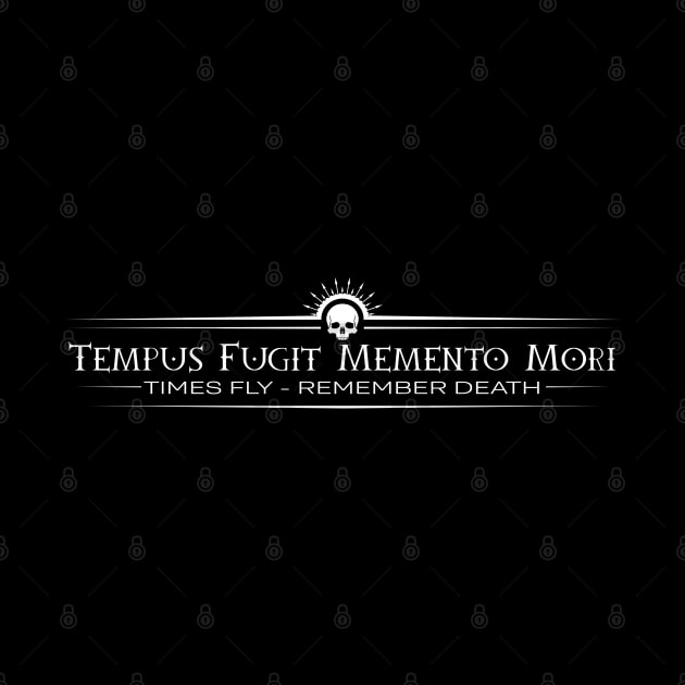 Tempus Fugit Memento Mori by Modern Medieval Design