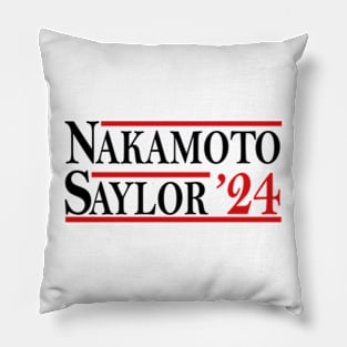 nakamoto saylor 24 Pillow