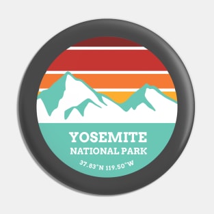 Yosemite National Park Retro Pin