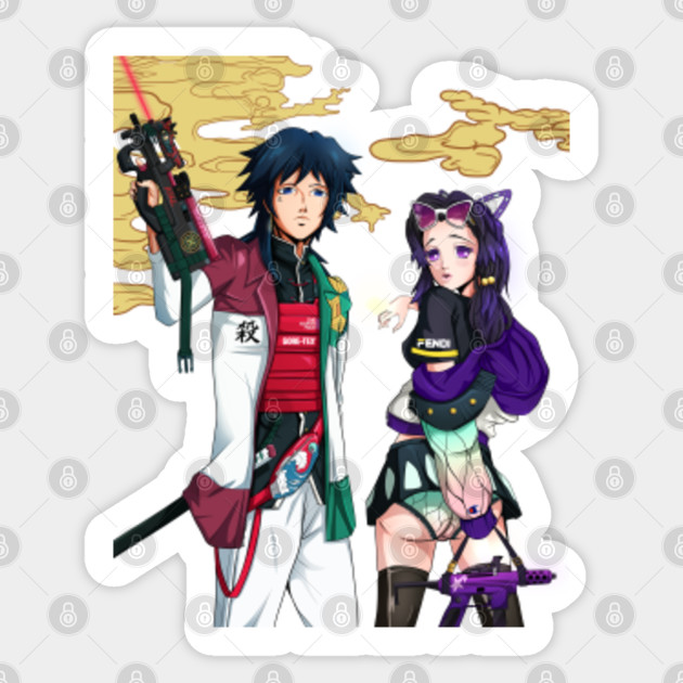 Tomioka Shinobu Merc Corps Anime Sticker Teepublic
