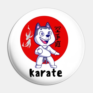 Dog Knows Karate Pin