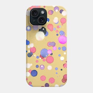 Pocket - Drops Watercolor Texture Yellow Pink Phone Case