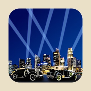 Retro Cars and a City Scape T-Shirt