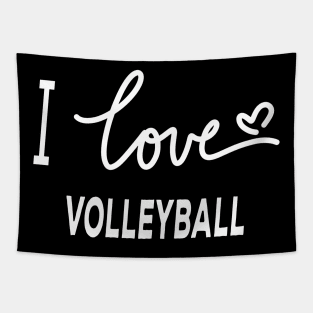 I LOVE VOLLEYBALL Tapestry