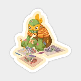 Baby Michelangelo from ROTTMNT Magnet