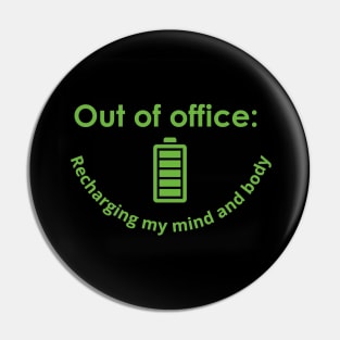 Out of office: Recharging my mind and body Pin