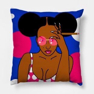 Miss puffy puffs Pillow