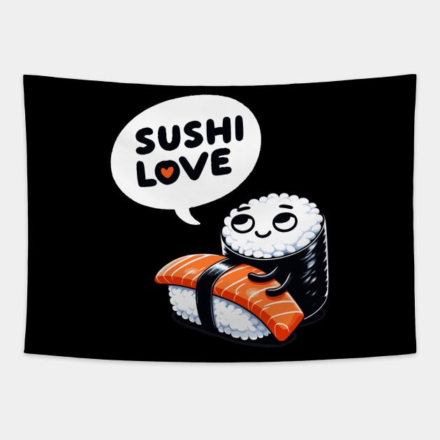 Sushi Love Tapestry by DoodleDashDesigns