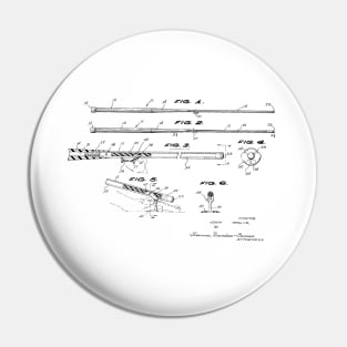 Billiard Cue Stroke Guiding Stem Vintage Patent Drawing Pin