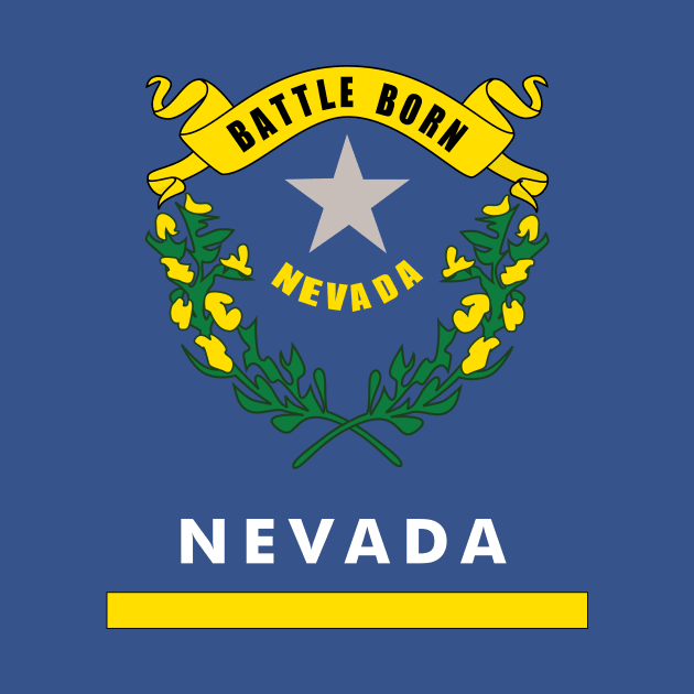 Nevada State Flag by Rebus28