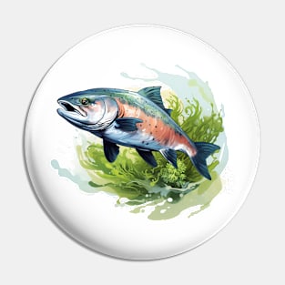 Pacific Northwest Salmon Pin