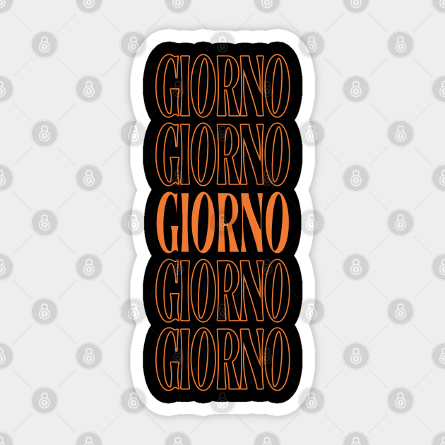 Retro Gifts Name Giorno Personalized Anime Styles - Giorno - Sticker | TeePublic Retro Gifts Name Giorno Personalized Anime Styles - Giorno - Sticker | TeePublic