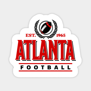 Retro Atlanta Football Vintage Crest Magnet