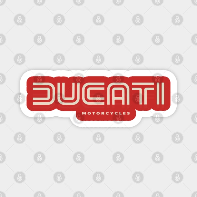 Ducati Motorcycles Italy Magnet by Midcenturydave