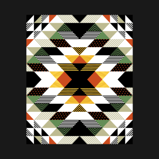 Native Tribal Geometric Pattern T-Shirt