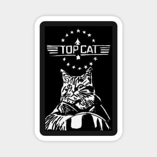 Top Gun Cat Magnet