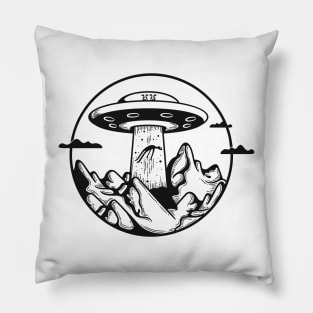 Cows Alien Revenge Pillow