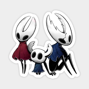 the knight, hornet, and the hollow knight trio Magnet