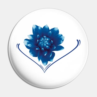 Blue Mountain Rose Pin