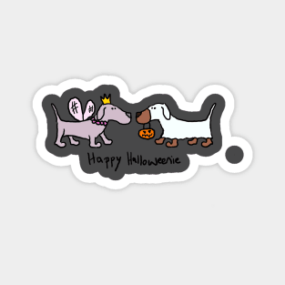 Happy Halloweenie Halloween Dachshunds Magnet