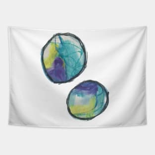 Vibrant Circles Tapestry