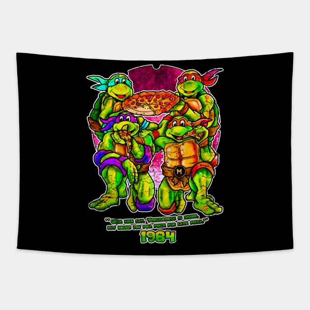 Teenage Mutant Ninja Turtles Tapestry by Inking Imp