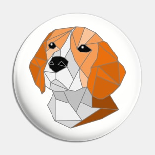 Beagle Stained Glass Pin