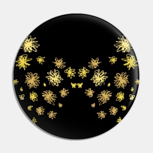 golden flower Pin