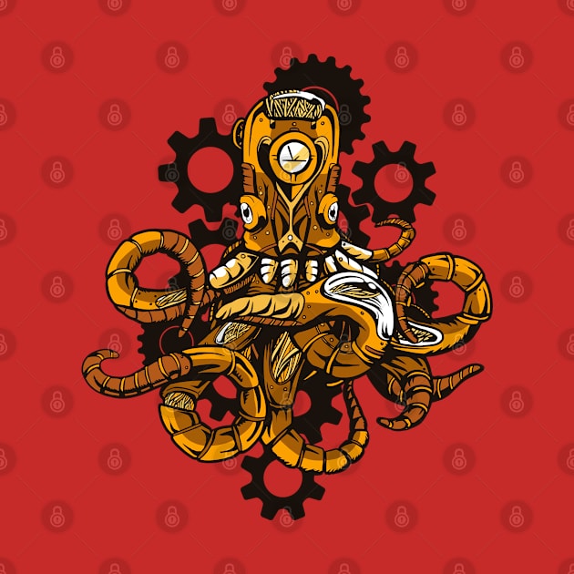 Steampunk Octopus by Hmus