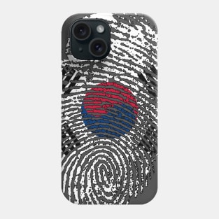 South Korea Flag - KR Fingerprint Flag - South Korean Flag Phone Case