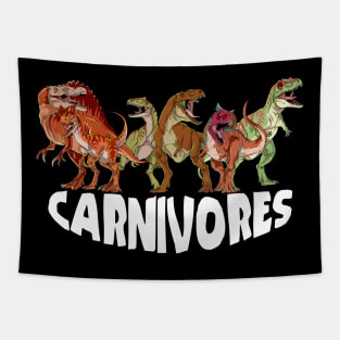 Dinosaur Carnivore Pack With Text Tapestry