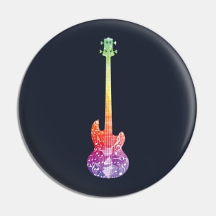 Purple Polygonal Guitar Pin