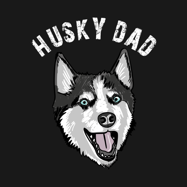 Discover Funny Husky Dad - Funny Husky Dad - T-Shirt