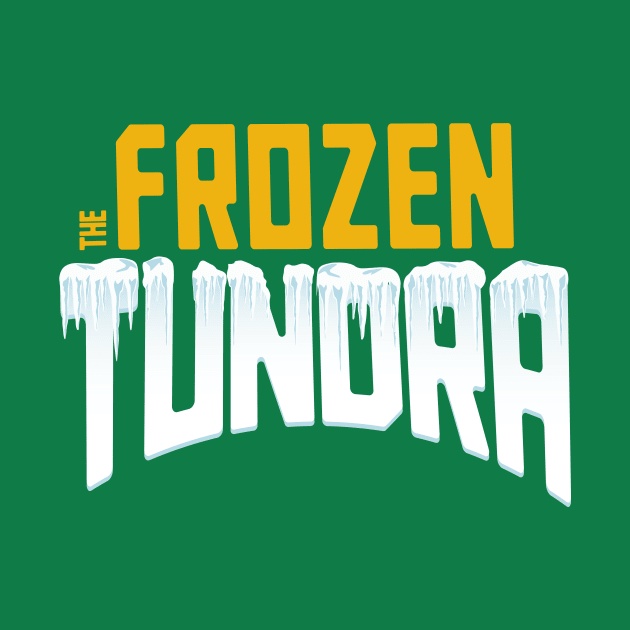 Green Bay Packers Frozen Tundra Lambeau Field Design by stayfrostybro