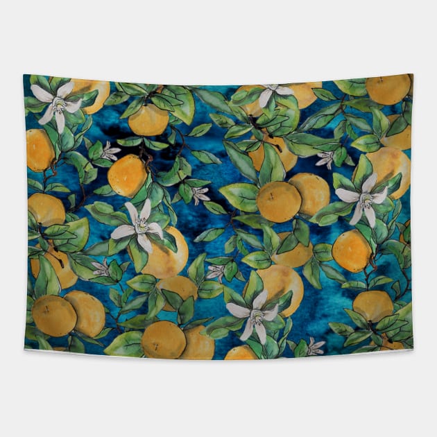 Orange Overload Tapestry by colleendavis72