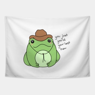 frog cowboy Tapestry