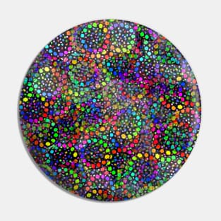 Medley of Rainbow Dot Pattern Pin