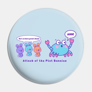 Plot Bunny Attack Pin