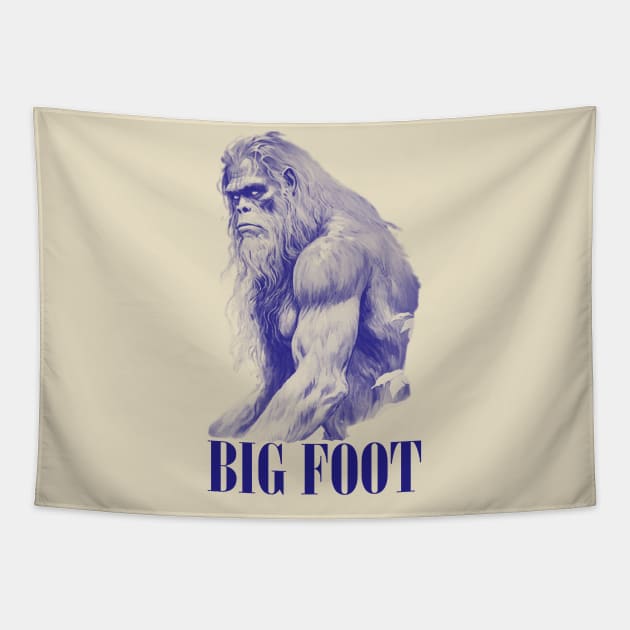 Big Foot Vintage Tapestry by Enzy Diva